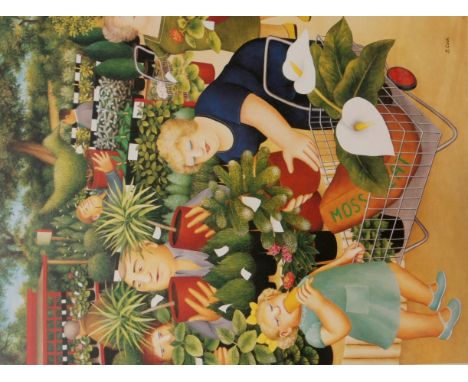 Beryl Cook (British, 1926-2008) The Garden Centre, signed and numbered in pencil, 219/850, published by Alexander Gallery Pub