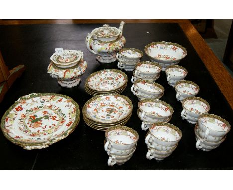 Masons porcelain tea service circa 1830, 34 pieces