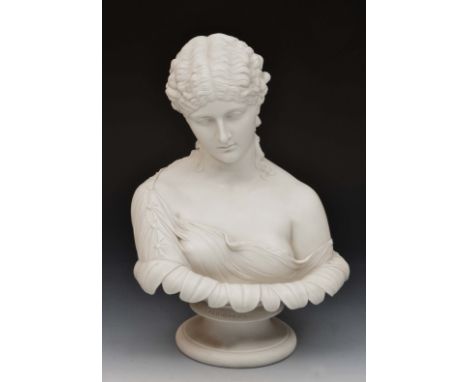 Parian Art Union of London model of 'Clytie', 35cm