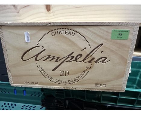 Chateau Ampelia, Castillon Cotes de Bordeaux 2019, CB6061, one case of twelveLocation:If there is no condition report shown, 