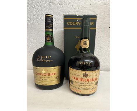 Two bottles of Courvoisier Napoleon Brandy VSOP, 1 x 24 fl oz, 1 x imp quartLocation:If there is no condition report shown, p