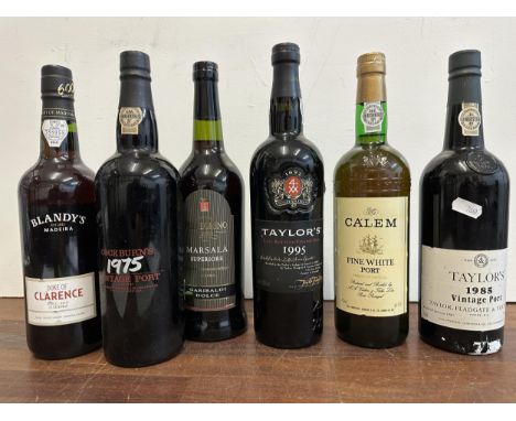 Six bottles to include Taylors vintage Port 1985, fine white Port, Cockburn's 1975 vintage PortLocation:If there is no condit
