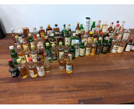 A collection of miniatures to include whisky, Bacardi, rum, gin and othersLocation:If there is no condition report shown, ple