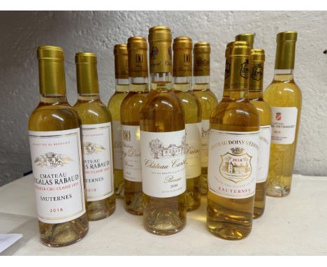 Bordeaux 2018 Sweet Whites half bottle case to include Chateau Doisy Dene, Chateau Lafaurie - Peyraguey x 2, Chateau Sigalas 
