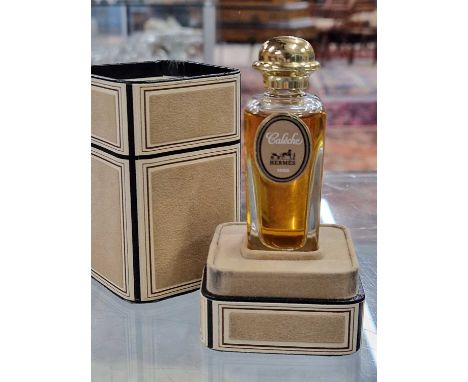 Hermes- A Vintage bottle of Caleche perfume in the original box.