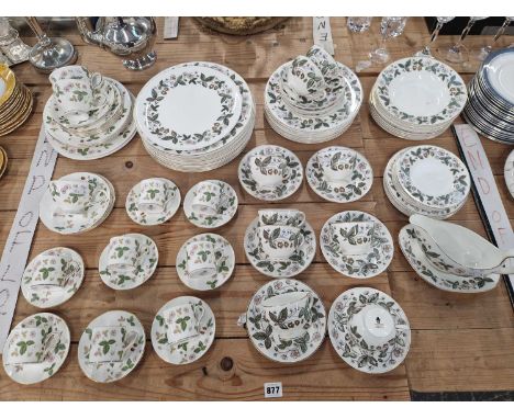 A wedgwood strawberry hil pattern tea and dinner service.