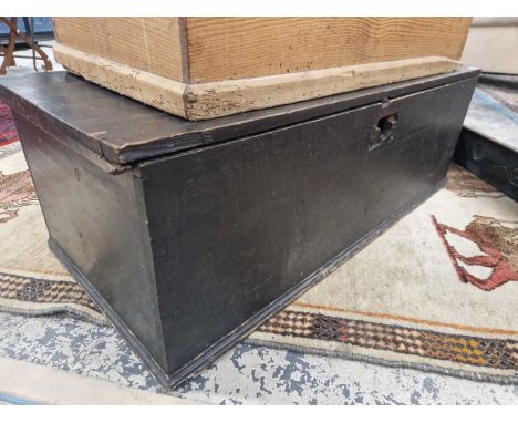 A large 19th century pine trunk.
