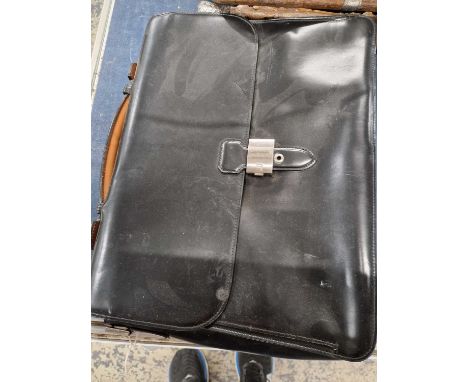 A dunhill leather briefcase.