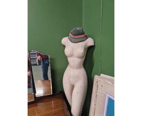 A vintage 1950's shop mannequin.