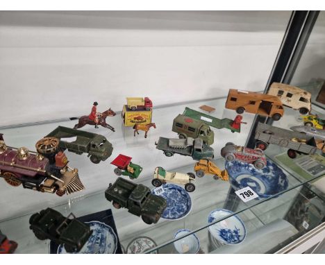 Die cast vans, cars and military vehicles by Charbens, Dinky, Matchbox and others