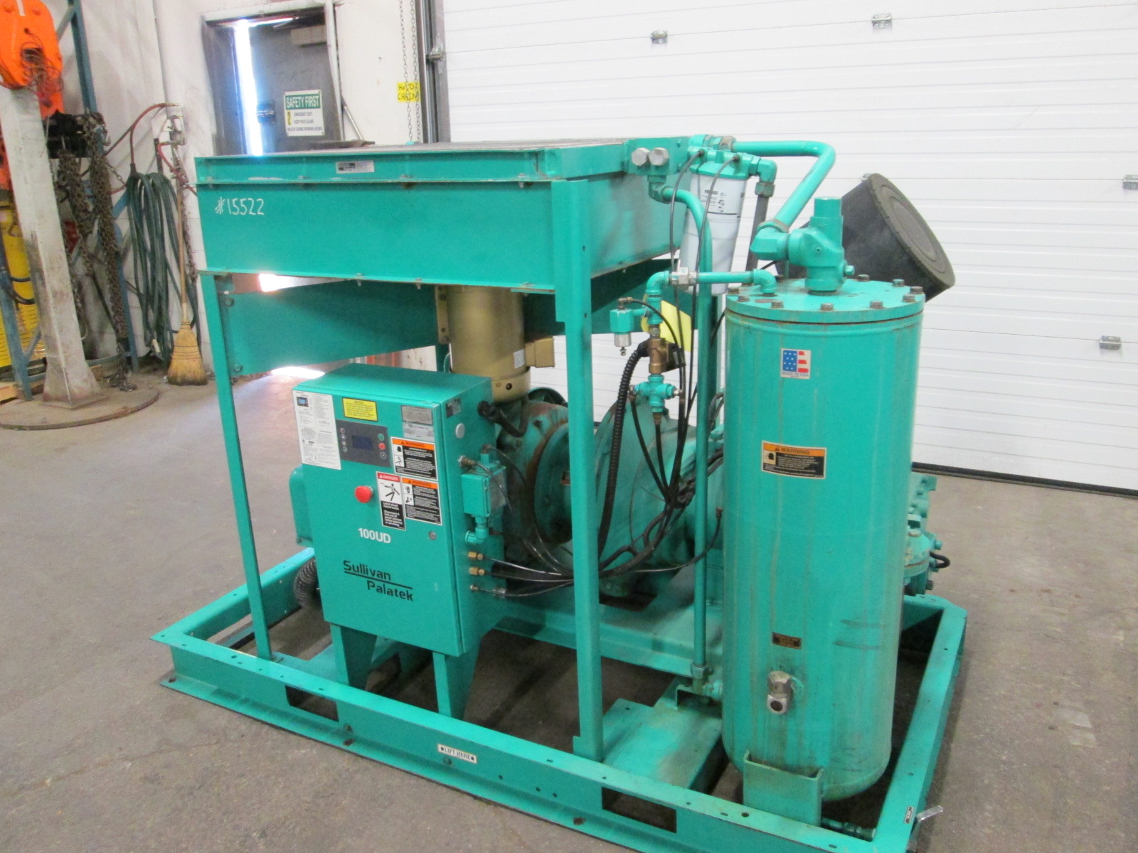 2009 Sullivan Palatek 100HP Rotary Screw Air Compressor