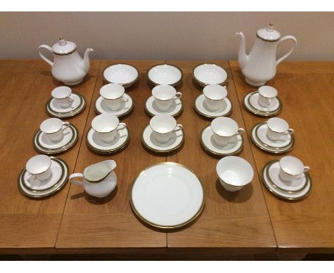 A Wedgwood 'Chester', R4446 tea and coffee service, comprising teapot, coffee pot, six tea cups, six tea saucers, six side pl