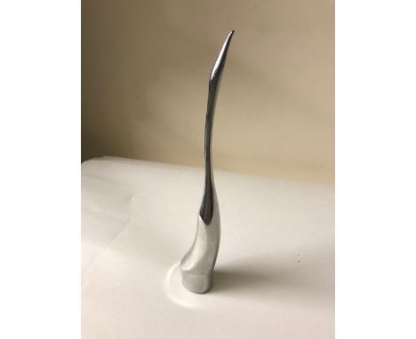 A Canadian metal sculpture in the form of an Egret bird, possibly ring holder, approx 21cms high, stamped to base.Condition :