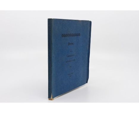 Tennyson, Alfred Lord. Poems, first pirated edition, Privately Printed, 1862. Original blue wrappers, uncut pages, gift inscr