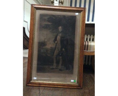 A 19th Century portrait of Lewis William Buck, Member of Parliament for Exeter (1826 - 32), fitted in a maple veneered frame,