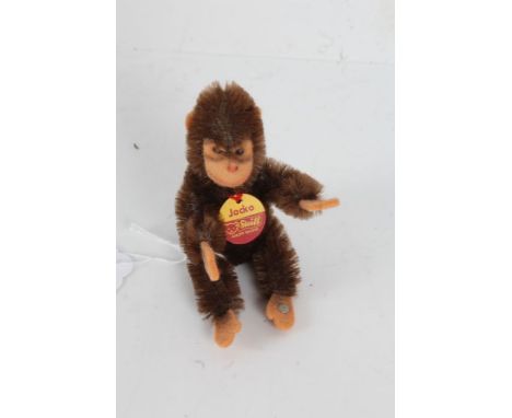Miniature Steiff monkey, 8cm long