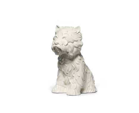 Jeff Koons (born 1955)Puppy (Vase)  White glazed ceramic vase, 1998, with incised signature, date and number 468/3000 on the 