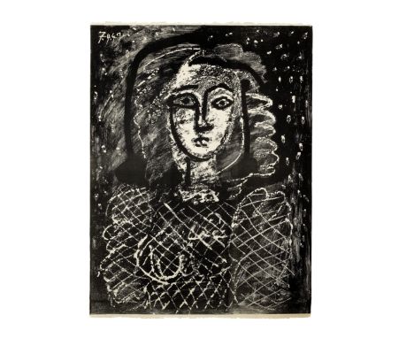 Pablo Picasso (1881-1973)Buste au Fond étoilé  (Bloch 594; Mourlot 163)  Lithograph, 1949, on cream Arches wove paper, signed