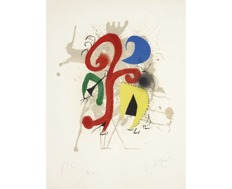 Joan Miró (1893-1983)Jardin au Clair de Lune (Hommage à Tériade) (Mourlot 896; Cramer Books 168) Lithograph in colours, 1973,