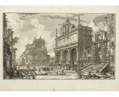 Giovanni Battista Piranesi (1720-1778)Seven Plates, from Vedute di Roma (Hind 14,17,20,26,32,38,41) Veduta della Piazza della