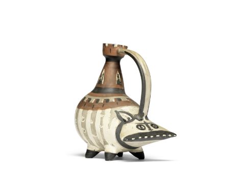 Pablo Picasso (1881-1973)Tarasque (Ramié 247) marked and numbered Edition Picasso/ 25/50 (underneath)white earthenware pitche