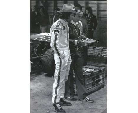 Arturo Merzario F1 Williams Ferrari genuine authentic signed 12x8 b/w photo. Good Condition. All signed pieces come with a Ce