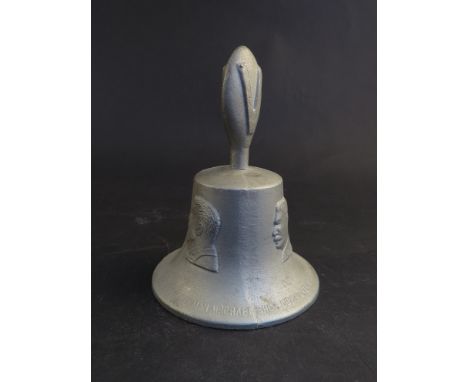 A 1945 Victory bell crafted from metal from shot-down Luftwaffe aircraft 