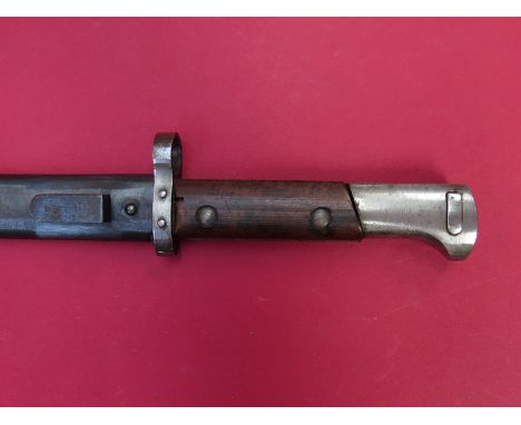 A 1940's Czechoslovakia bayonet with steel scabbard