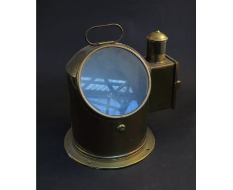 A 'Meteorite' brass encased binnacle compass