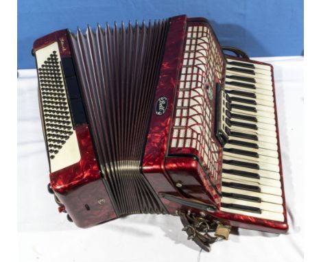 A Galotta Ideal Bell accordion with case