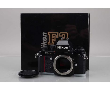 A Nikon F3 HP Limited SLR Camera Body,  black, serial no L 9513292, in excellent unused condition, untested, with body cap, b