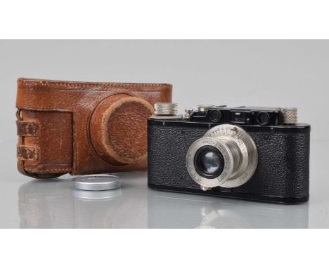 A Leitz Wetzlar Leica I Model C Camera, serial no 48531, factory conversion to Leica II model D, shutter working, rangefinder