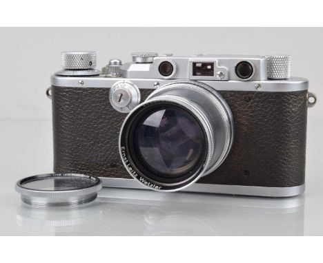 A Leitz Wetzlar Leica III Rangefinder Camera, serial no 133401, 1934, shutter working in fast speeds, not closing until shutt