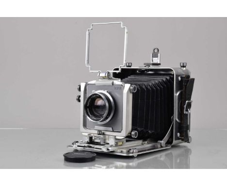 A M.P.P MK VIII 5X4 Micro Technical Camera, serial no 12793, body G, light wear, bellows G, all moves freely, with Schneider 