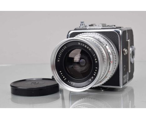 A Hasselblad Super Wide C Camera, chrome,  serial noTUW 7886, shutter working, body G-VG, with Carl Zeiss 30mm f/4.5 Biogon l
