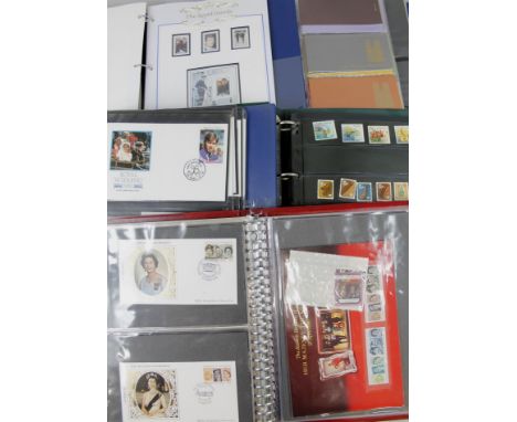 Five albums of Royal family or royalty related stamps, first days covers etc.