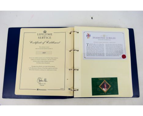 Philately - A Westminster Collection Queen Elizabeth II Lifetime Of Service mint stamp collection comprising Diamond Jubilee 