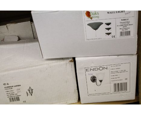 *Various as new electrical lighting, Endon, Oaks lighting etc. (a quantity, boxed).