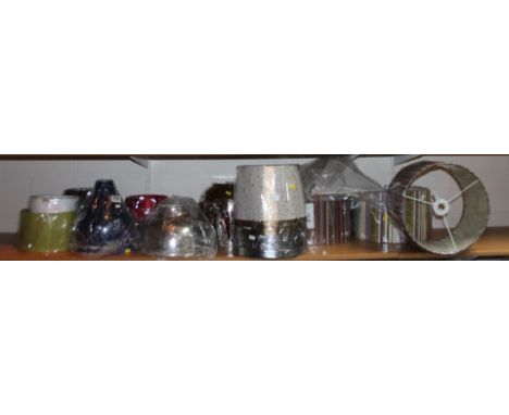 *Various as new light shades, metal material etc, to include Oaks Lighting, circle example, domed examples, etc. (a quantity)