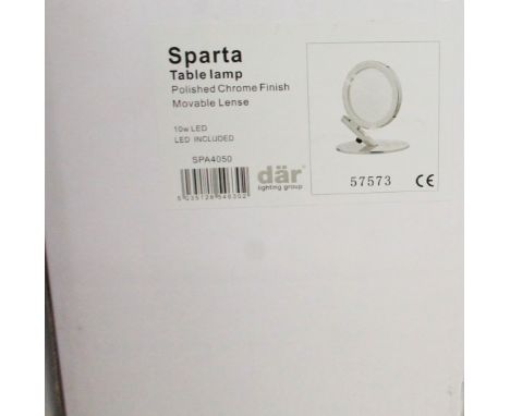 *Various as new electrical items, light fittings, etc., Sparta table lamp, etc.  (3 items, boxed)