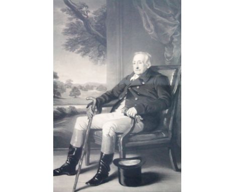 After Sir Francis Grant (1803-1978).  Portrait engraving by James Faed,  of William John Arthur, VI Duke of Portland born 185