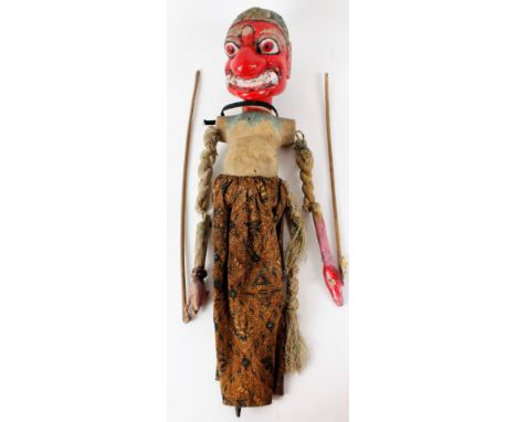 An Asian puppet theatre doll, 56cm H.