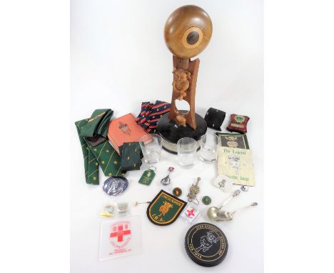 Various Lincoln Imp Lincoln and bowling related items, to include The Jimmy Locke Memorial Trophy, carved with the Lincoln Im