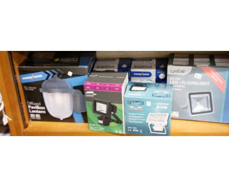 *Various as new lighting, exterior lighting, LED floodlights, etc. (a quantity, boxed)