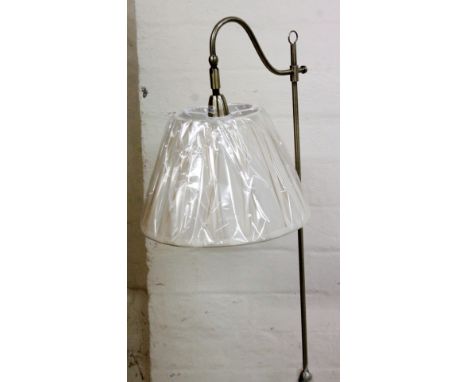 *An as new electrical standard lamp, with shaped stem, circular foot and textured shade in cream, 155cm H.