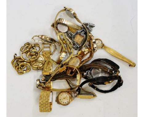A selection of ladies watches, several with quartz movements, to include example by Accurist, Rotary, Tissot, Oris, Sekonda, 