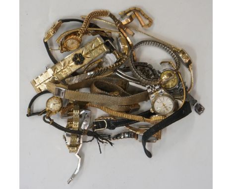 A selection of ladies watches, several with quartz movements, to include example by Limit, Rotary, Roamer, Sekonda, a faux Ro