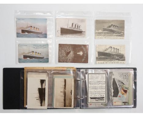 Postcards, White Star Line Collection, a very good group of original White Star Line postcards and ephemera, including small 