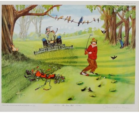 Christopher Hope - 'The Iron shot', limited edition print 323/850, signed in pencil lower right, published by Sally Mitchell,