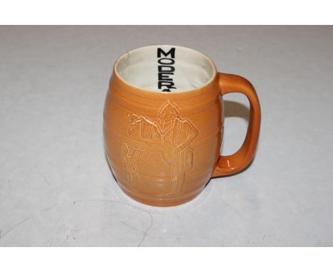 An Ashtead Pottery AOFB Ancient Order of The Froth Blowers advertising tankard 